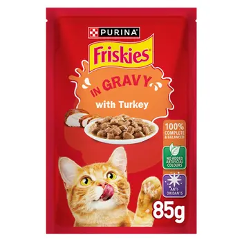 Purina Friskies Turkey Chunks Wet Cat Food 85g