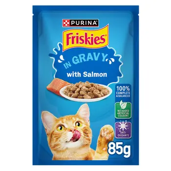Purina Friskies Salmon Chunks Wet Cat Food 85g