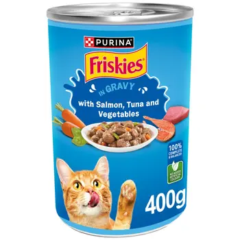 Friskies Salmon & Tuna Cat Food in Gravy 400g