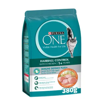 Purina One Hairball Control Chicken Cat Food 380g