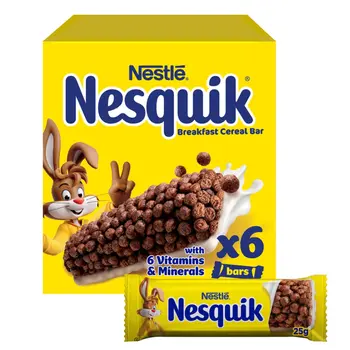 Nestlé Nesquick Whole Grain Cereal Bar 6x25g