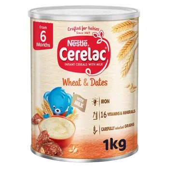 Nestle Cerelac Wheat & Dates Infant Cereal 1kg