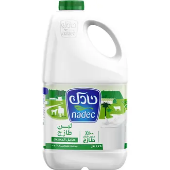 نادك لبن طازج كامل الدسم 1.75 لتر