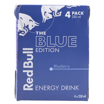 Red Bull Blue Edition Blueberry Energy Drink 4x250ml