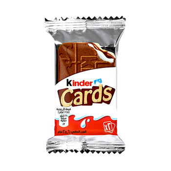 Kinder Cards Milk & Cocoa Wafer Biscuits 25.6g