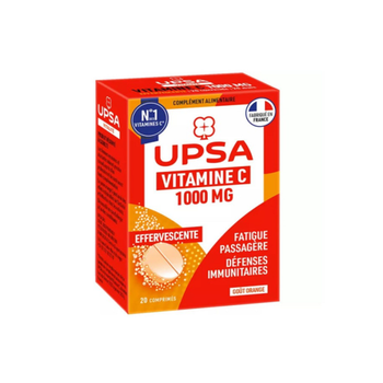 UPSA Orange Vitamin C Effervescent Tablets 20 Count