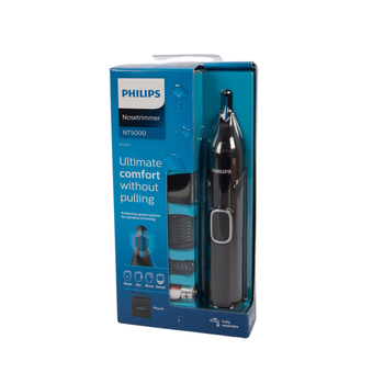 Philips 5000 Series Battery-Operated Nose Trimmer with Protective Guard System Black 15 x 3 x 3 cm NT5650/16 *(78651) 0.2Kg