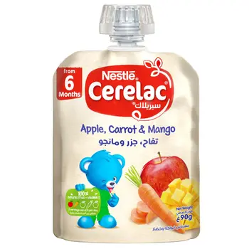 Nestle Cerelac Apple Carrot Mango Puree 90g
