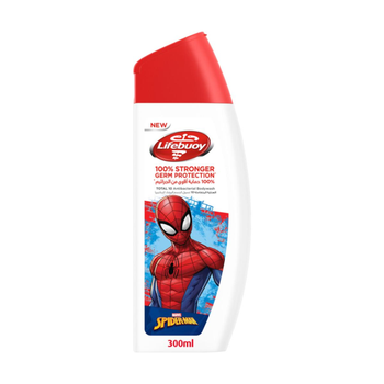 لايفبوي سبايدرمان غسول الجسم ضد البكتيريا العناية المتكاملة 10، 300 مل