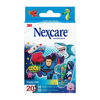 Nexcare Hapykids Cool Bandages 20 Pieces