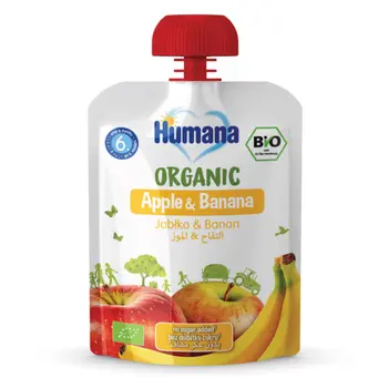 Humana Apple & Banana Organic Baby Food 90g