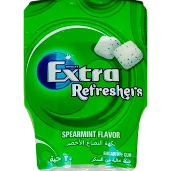 إكسترا علك المنعش بنكهة النعناع الأخضر خالي من السكر 30قطعة