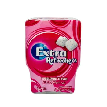 Extra Gum Refreshers Bubblemint Sugar Free Chewing Gum 30Pieces