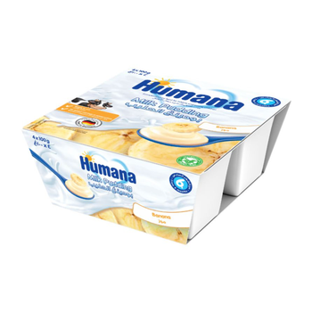 Humana Banana Milk Pudding 4x100g