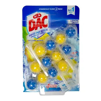 Dac Power Active Lemon Toilet Rim Block 2x50g