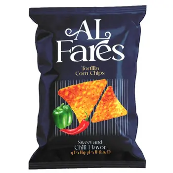 Alfares Corn Chips Sweet & Chili Flavor 100g