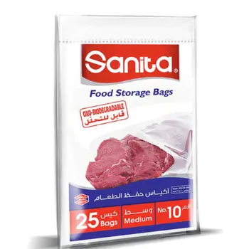 سانيتا اكياس حفظ الطعام رقم 10 ، 25 كيس