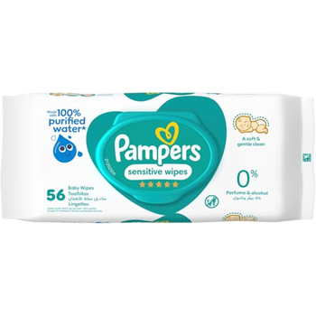Pampers Sensitive Baby Wet Wipes 56Pieces