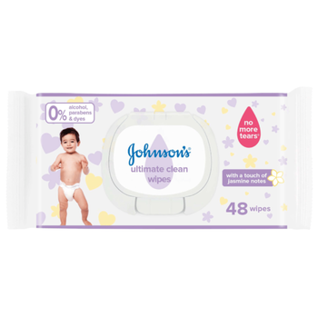 Johnson's Ultimate Clean Jasmine Wipes 48 Pieces