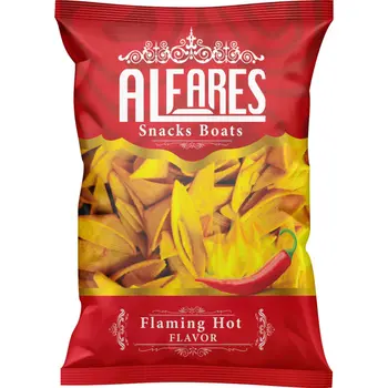 Alfares Boats Snacks Flaming Hot Flavor 160g