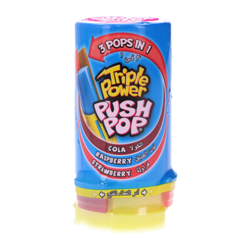Push Pop Triple Power Assorted Candy 34g