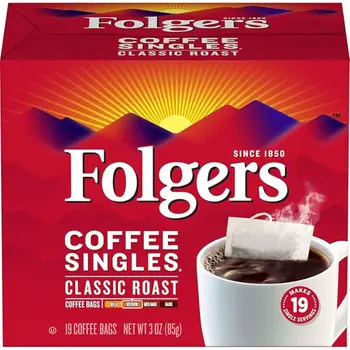 Folgers Classic Roast Coffee Singles 19x3oz