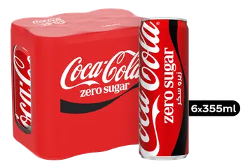 كوكاكولا زيرو حزمة 6 × 355مل