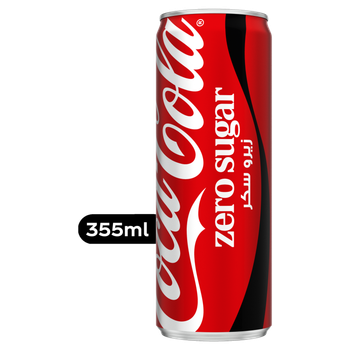 Coca Cola Zero Cola Soft Drink 355ml