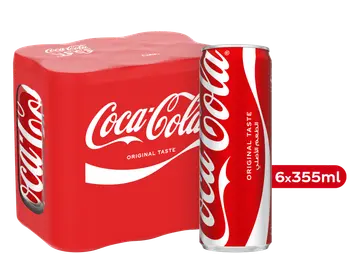 كوكاكولا مشروب غازي حزمة 355 مل ×6 حبة