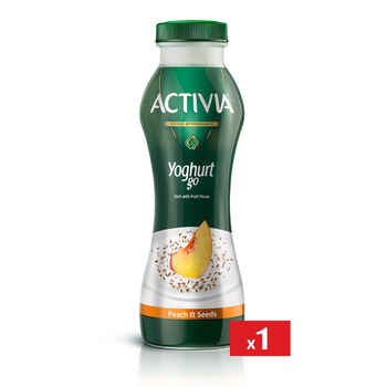 Activia Peach Yoghurt Go 280ml