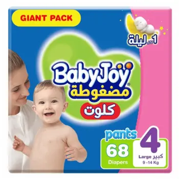 Babyjoy Culotte Size 4, 9-14kg 68 Count