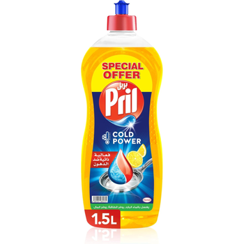 Pril Cold Power Lemon Dishwashing Liquid 1.5L