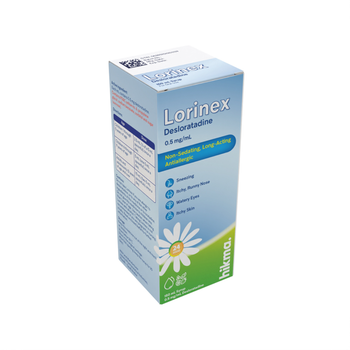 Lorinex Antiallergic Desloratadine Syrup 150Ml
