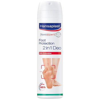 Hansaplast 2 in 1 Antibacterial Deo Foot Protection Spray 150Ml