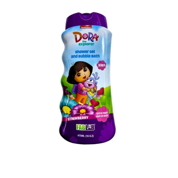 Fablab Dora Strawberry Shower Gel & Bubble Bath 475Ml