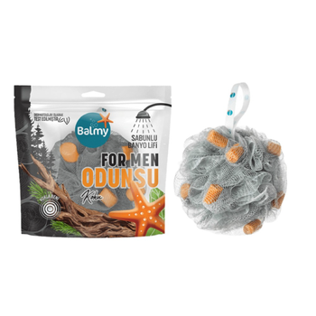 Balmy Woody Loofah Pouf for Men 1Piece