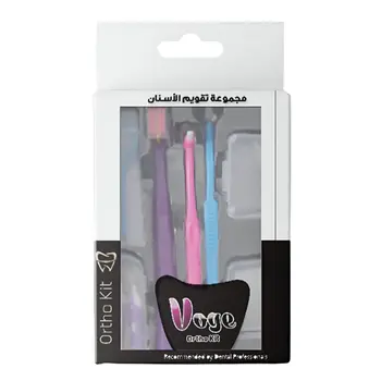 فوغ مجموعة العناية بتقويم الأسنان ملون 1عبوة