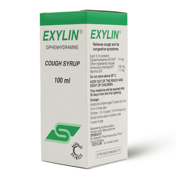 Exylin Cold and Allergy Relief Syrup 100Ml