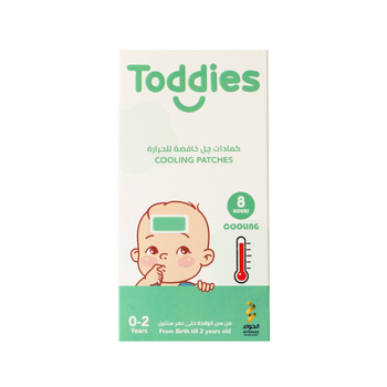 Toddies 0-2 Years Old Cooling Fever Patches 1Box