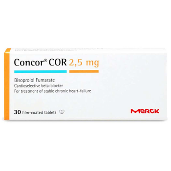 Merck Concor Cor Tablets 2.5mg 30 Count