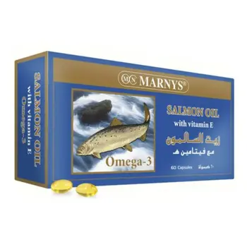 Marnys Salmon Oil Omega-3 Capsules 60 Count