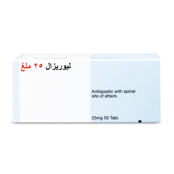 Novartis Lioresal Baclofen Tablets 25mg 50 Count