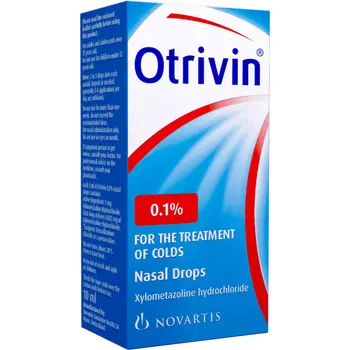 Otrivin Nasal Drops 0.1% Xylometazoline 10ml