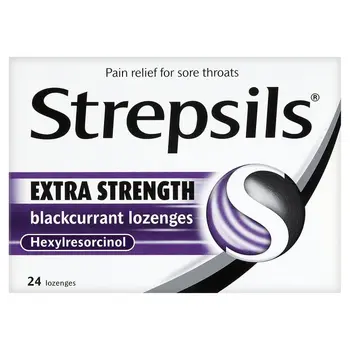 Strepsils Extra Blackcurrant Lozenges 24 Pieces