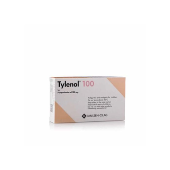Tylenol Children's Suppository 100mg 10 Pieces
