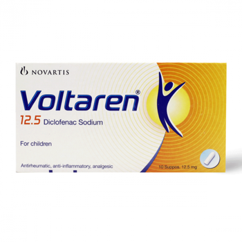 Novartis Voltaren Suppositories 12.5mg 10 Pieces