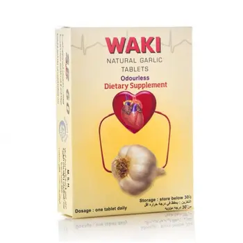Waki Natural Garlic Odourless Supplement 30 Tablets