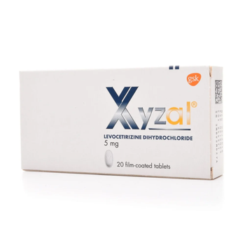 GSK Xyzal Levocetirizine Tablets 5mg 20Tablets