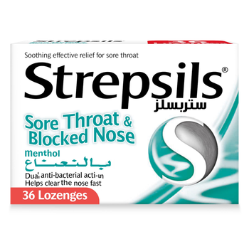 Strepsils Menthol Lozenges 36 Pieces
