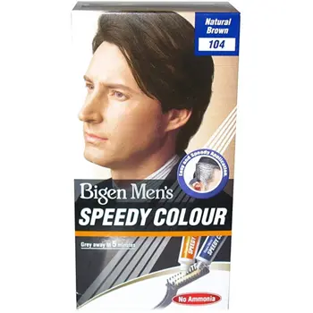 Bigen Men's Speedy Color Natural Brown Hair Color 80g